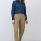 Dune wide-ish pants full length with relaxed fit and ankle-length taper