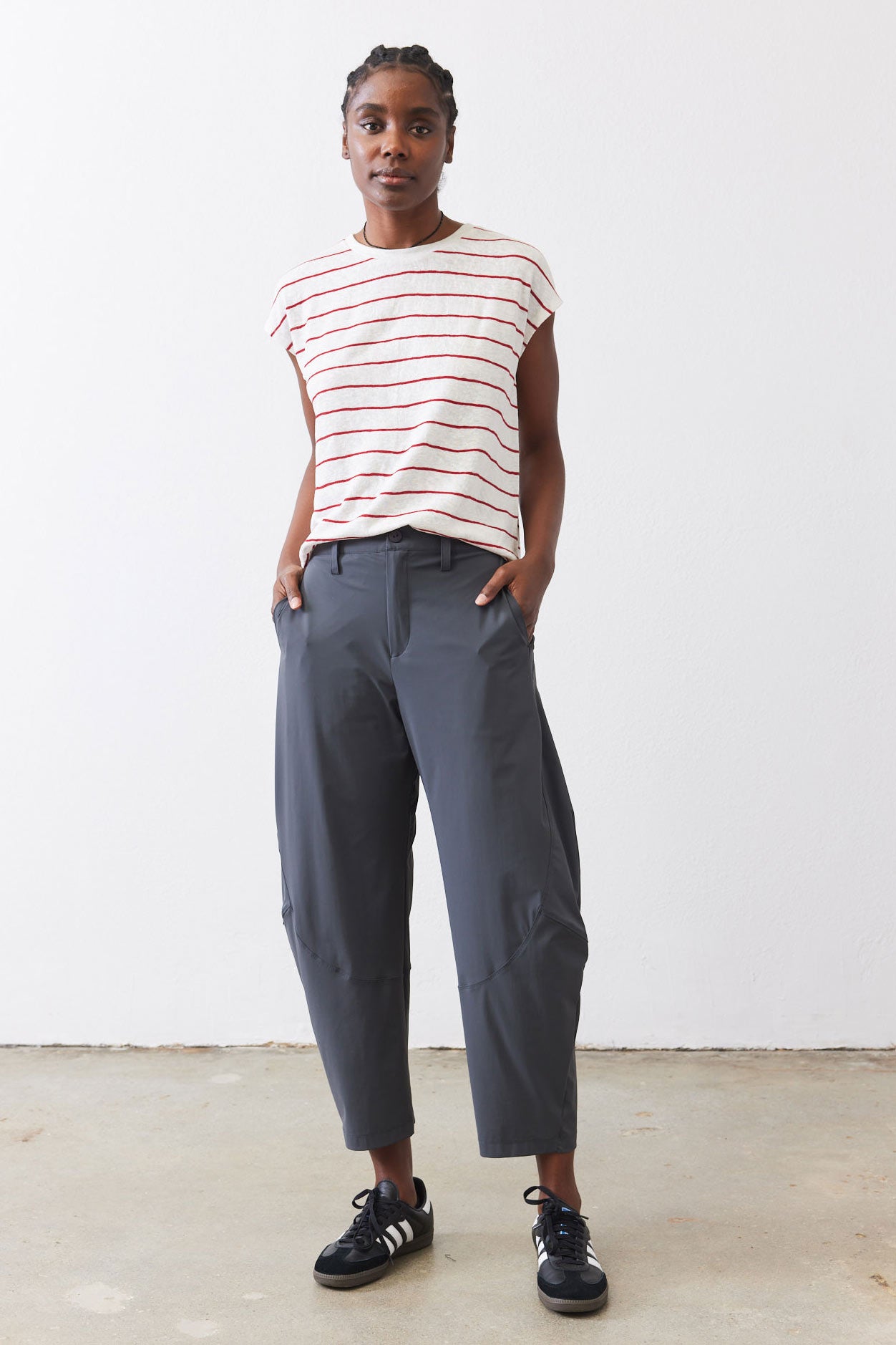 The Wide-ish Pants in slate - Sophisticated clothes for women by Ruti