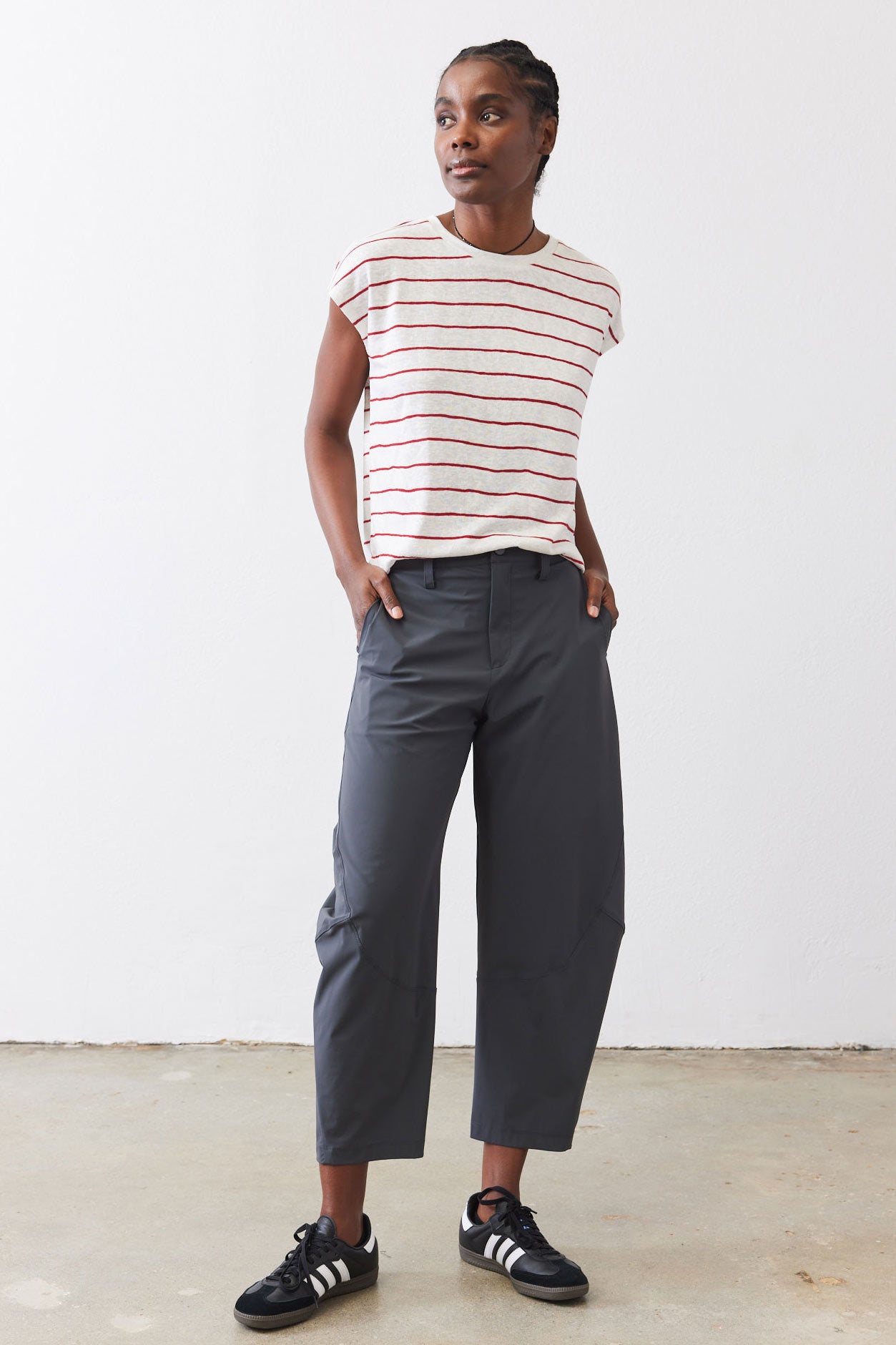 The Wide-ish Pants in slate - Designer clothes for women by Ruti