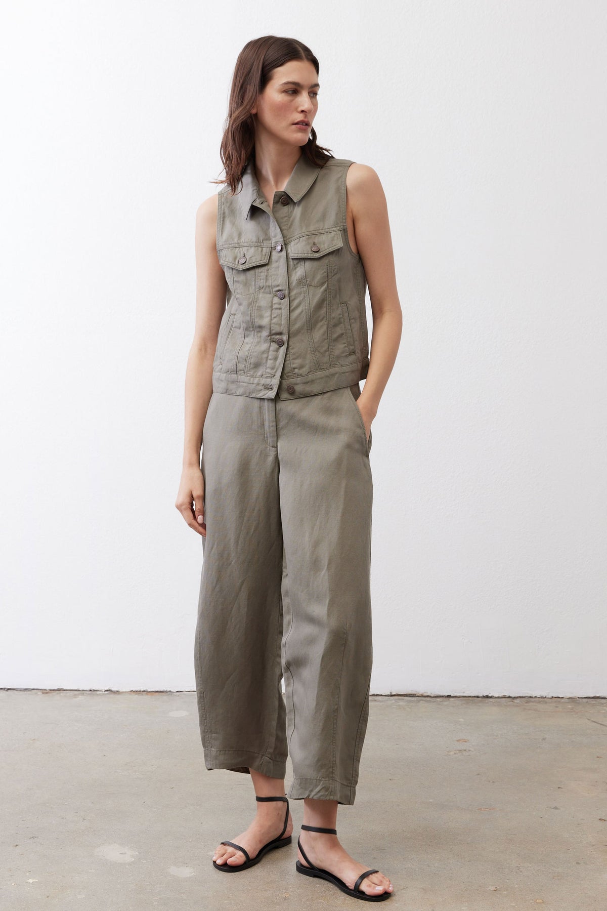 Wide Leg Ankle Pants
