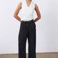 The Petite Wide Leg Trousers
