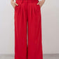 Tomato wide-leg trousers with pleated front and button waistband