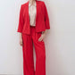 Tomato wide-leg trousers with belt loops and wide-leg silhouette