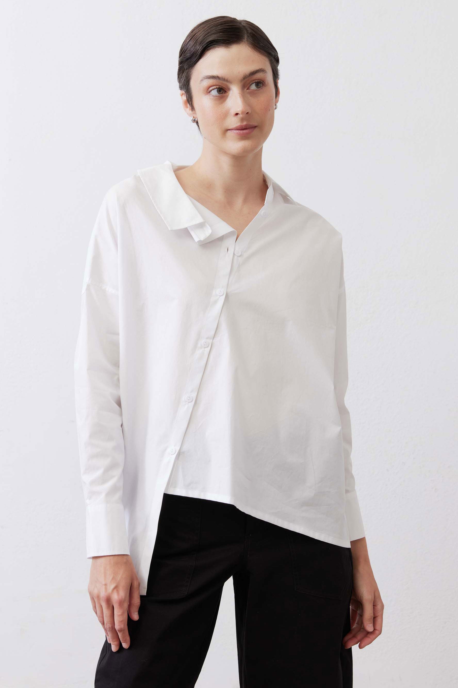 Woke Up Like This Button Down Top White / L Woke Up Like This Button Down Top White / L