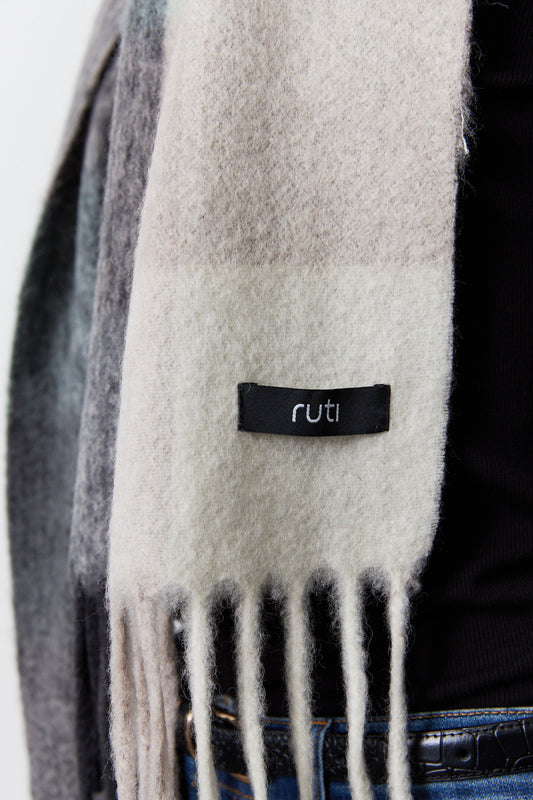 The Plaid Wool Mohair Scarf