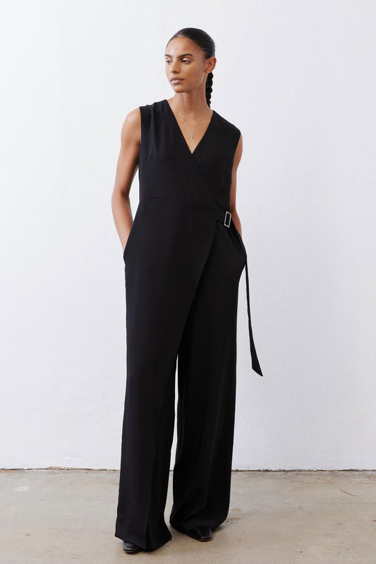 Sleeveless Wrap Jumpsuit