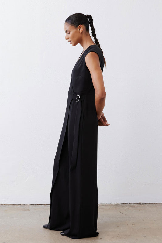 Sleeveless Wrap Jumpsuit