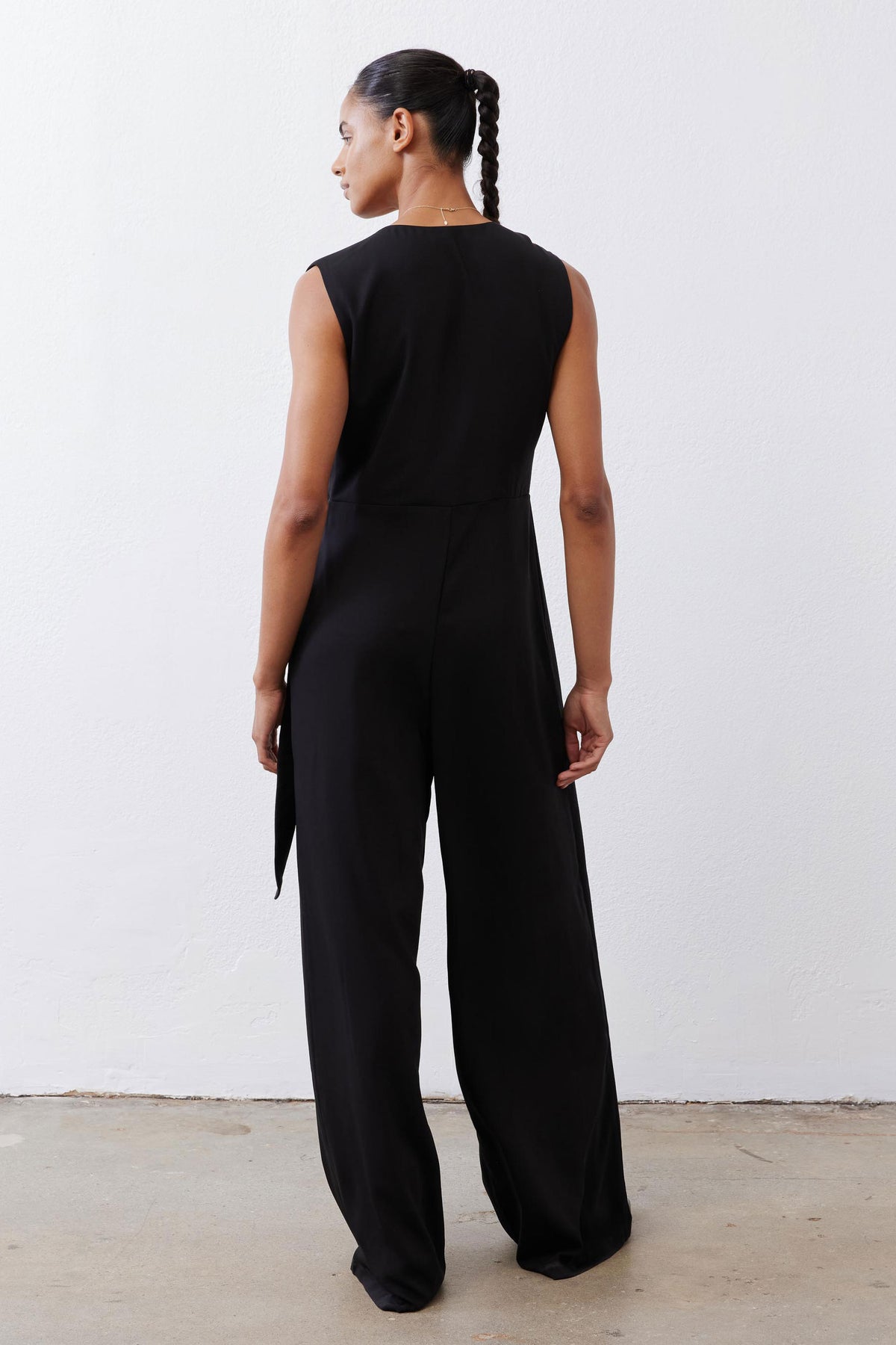 Sleeveless Wrap Jumpsuit