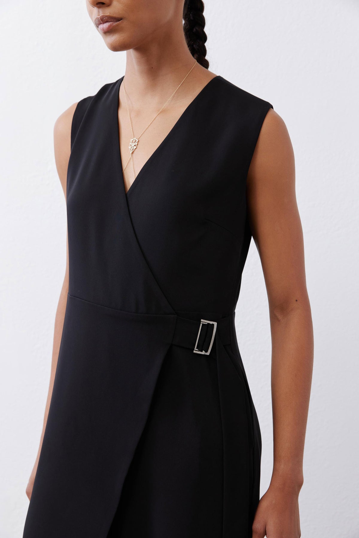 Sleeveless Wrap Jumpsuit