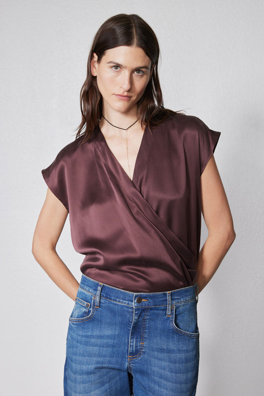 The Wrap Washable Silk Top