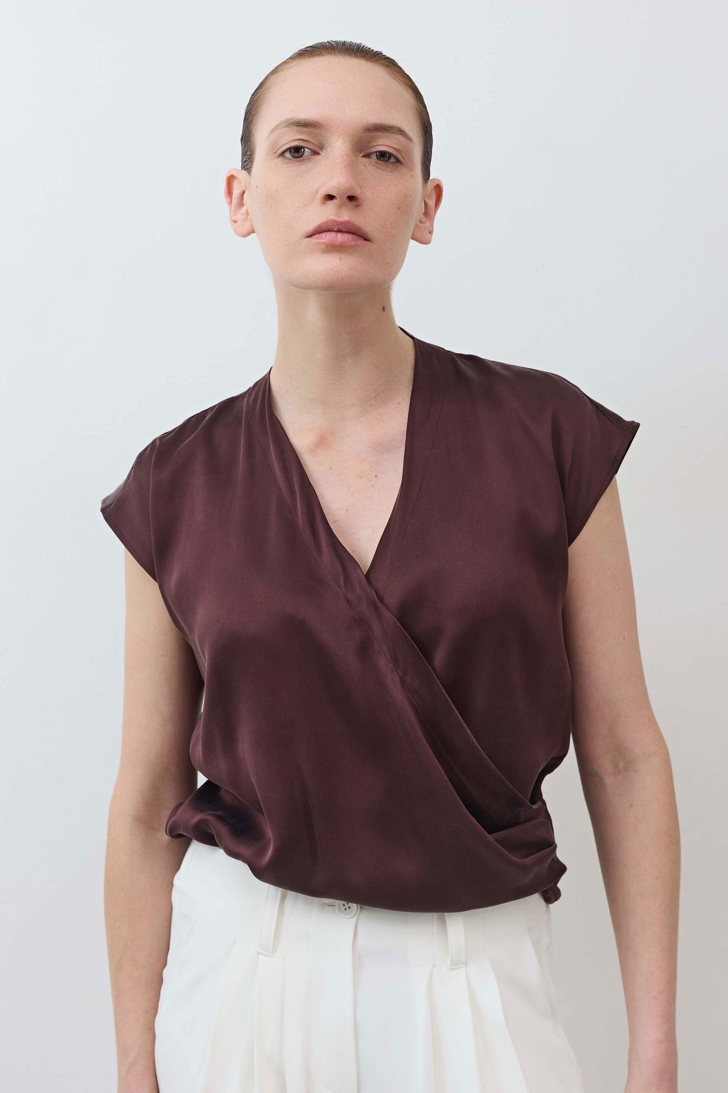The Wrap Washable Silk Top
