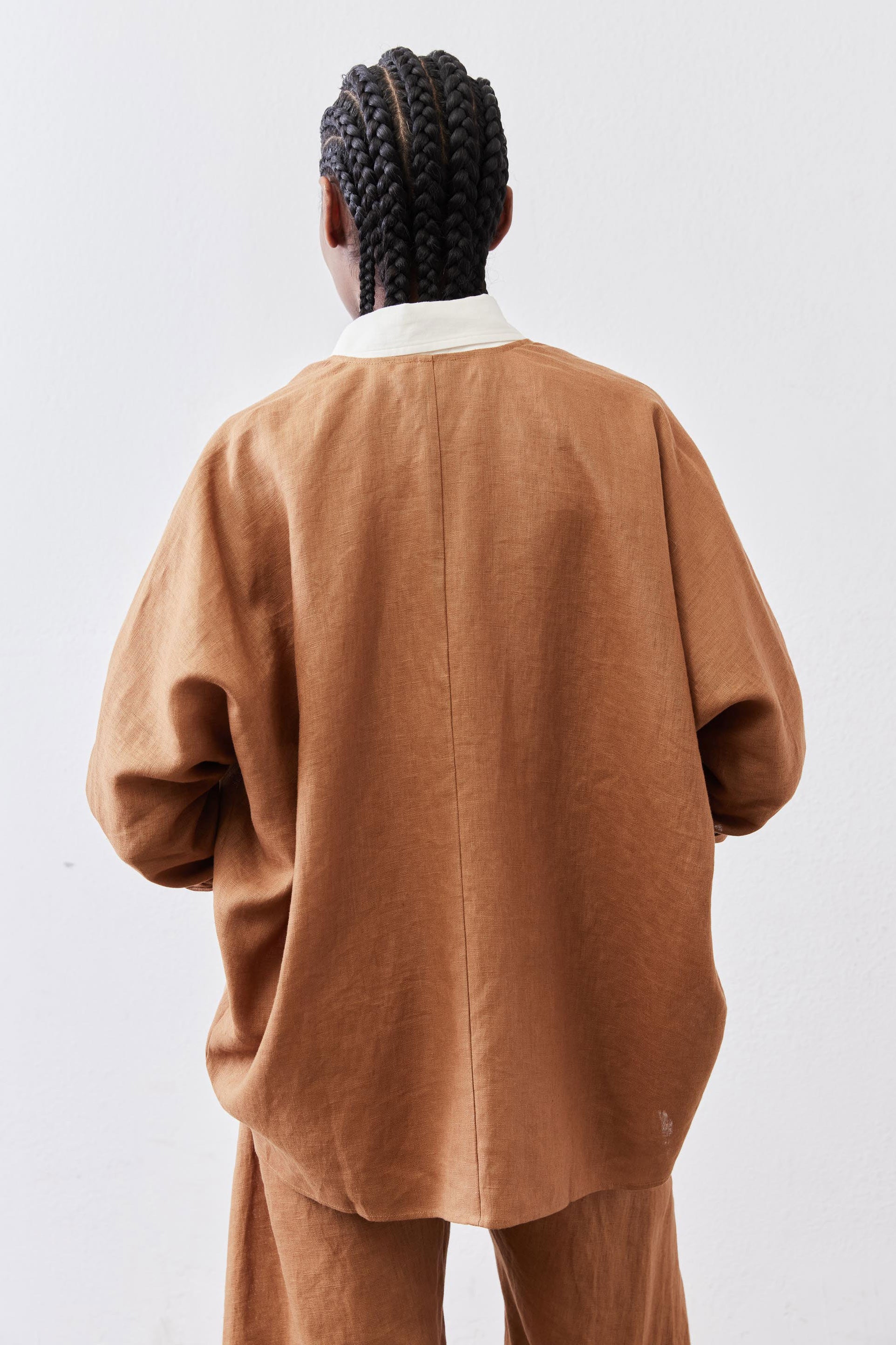 Zephyr Linen Cocoon Cardigan | Caramel – Ruti