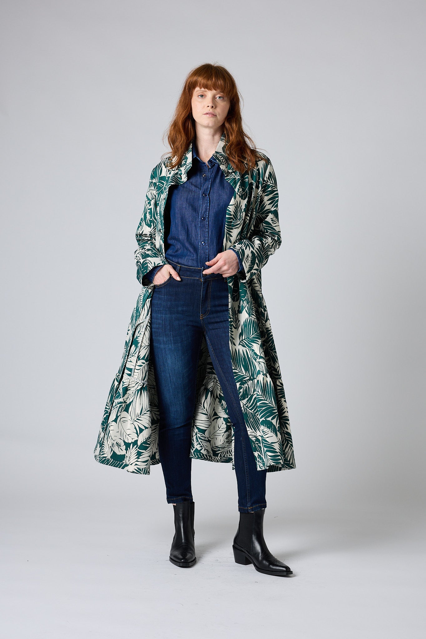 Here for the Drama Jacquard Coat