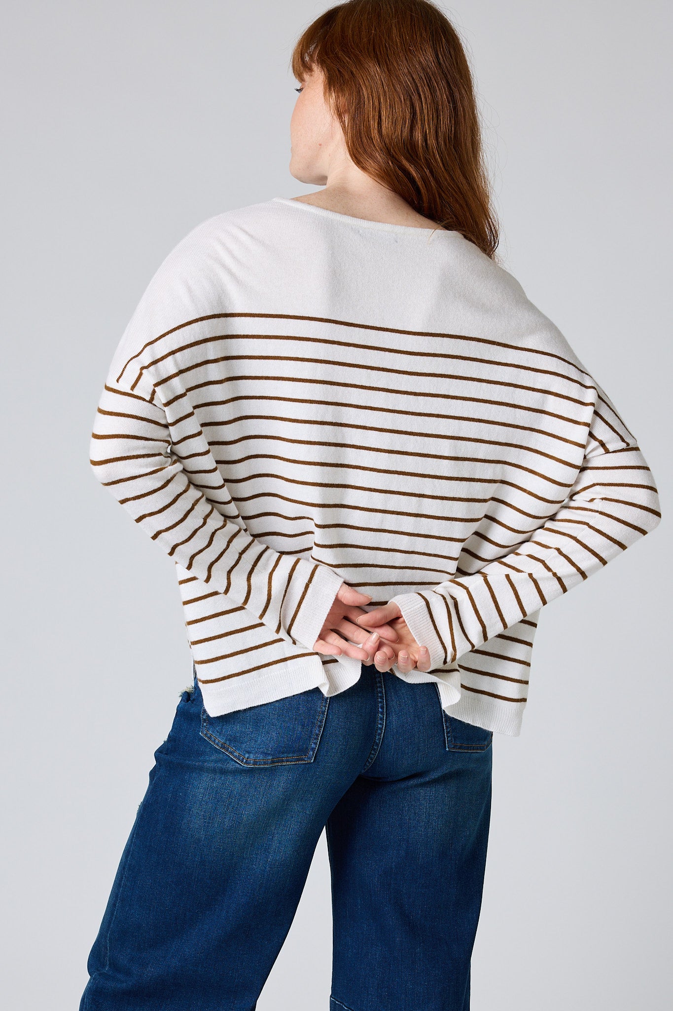 New Beginnings Striped Sweater