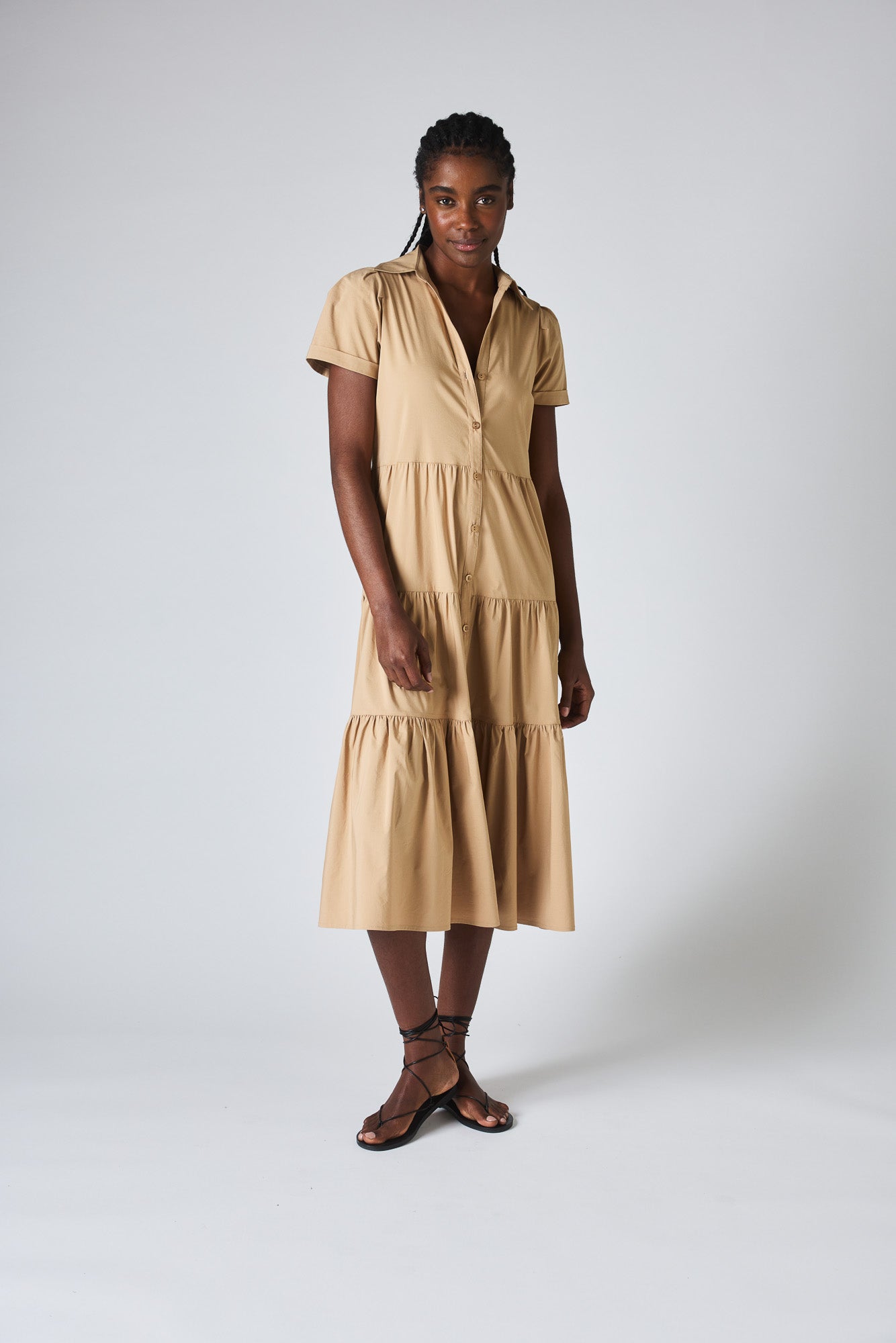 Breaking Free Long Poplin Dress