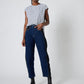 The Winning Combo Denim Barrel Leg Pant