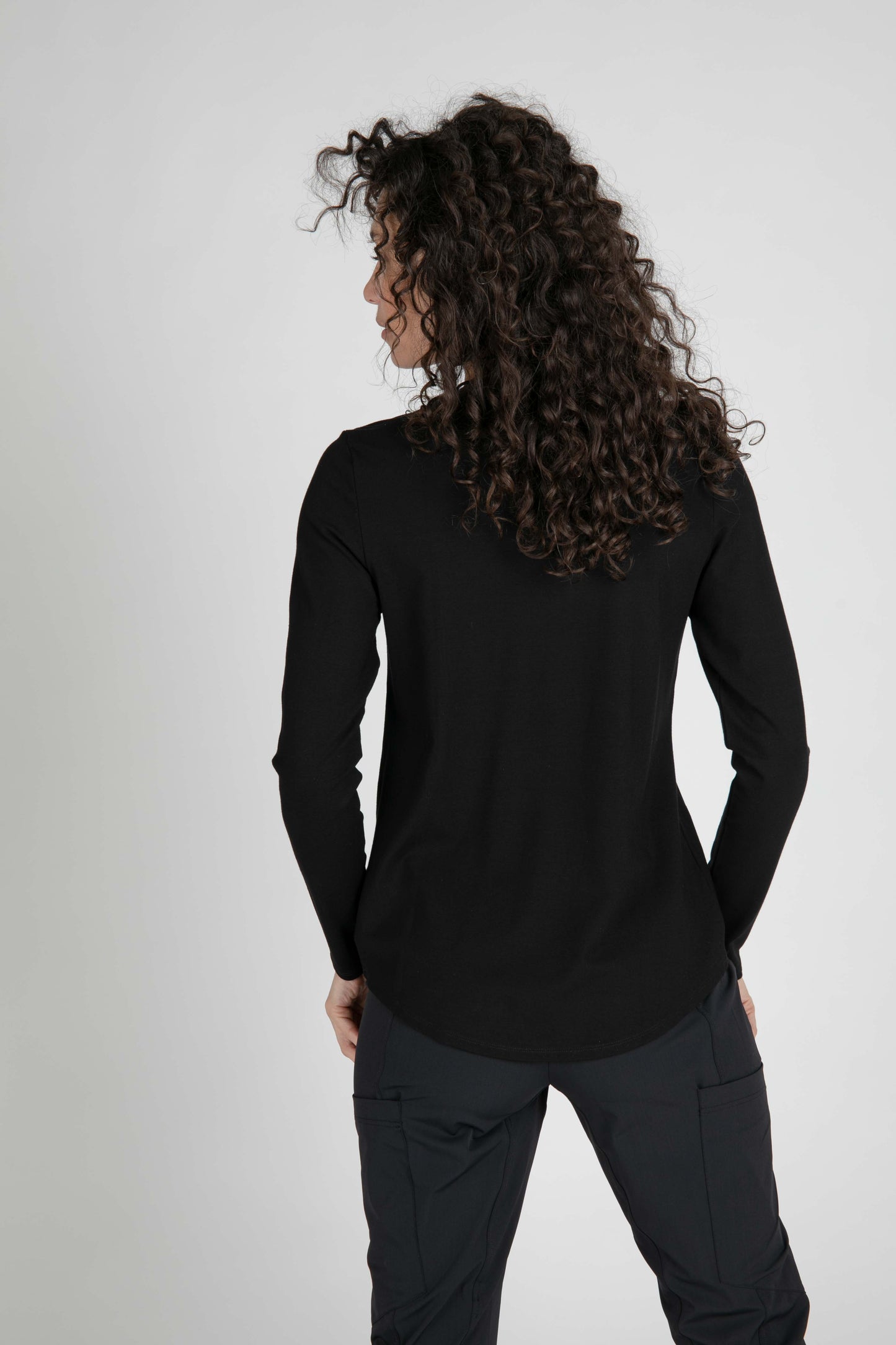 Nina V Neck Long Sleeve Top