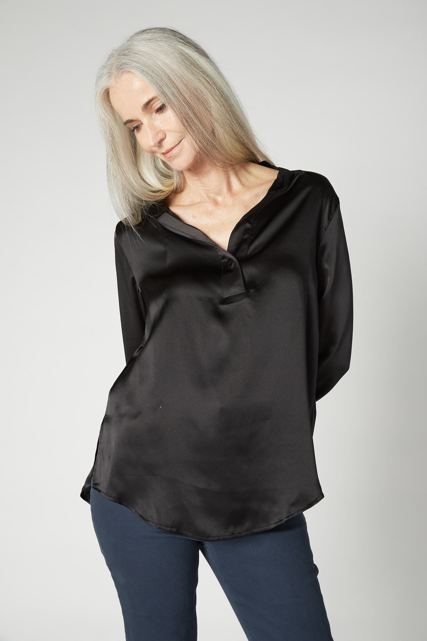 Not Too Loose Silk Blouse