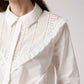 In Contrast Lace Blouse