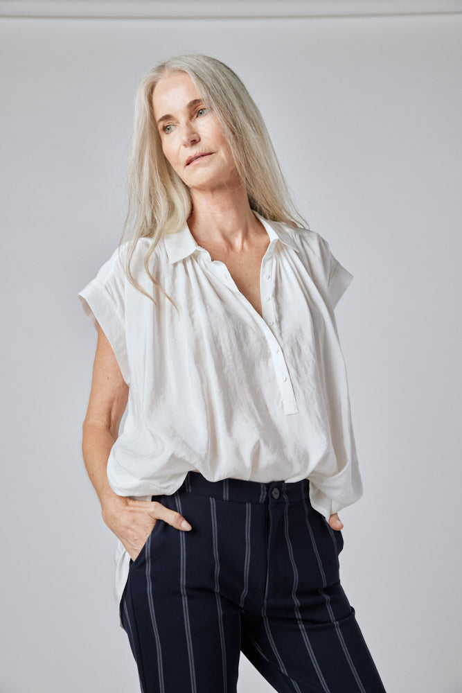 The Nonchalant Oversized Voile Blouse