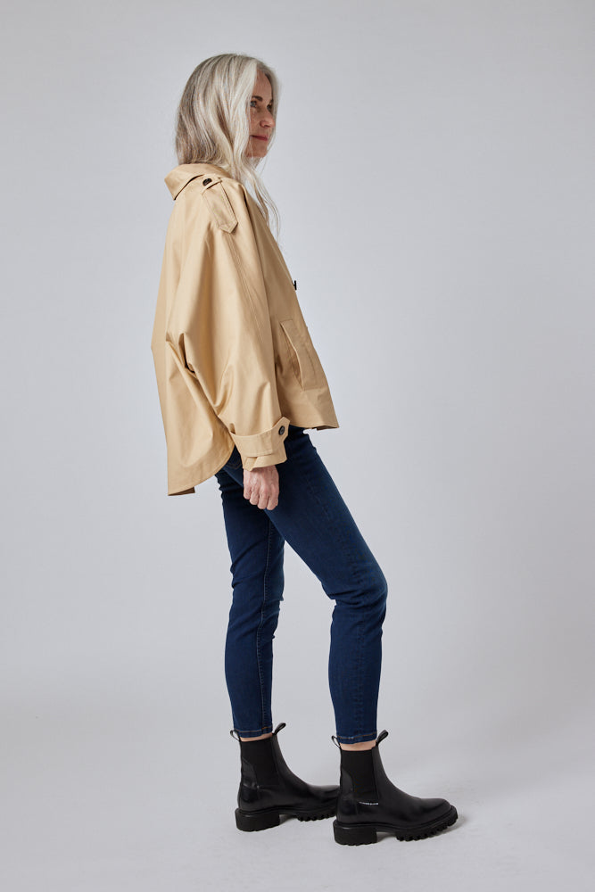 The Oversized Twill Trench