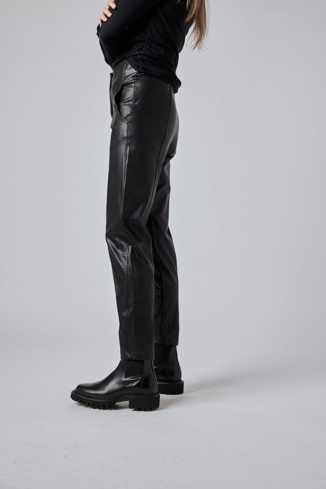 Bowie Vegan Leather Straight Pant – Ruti