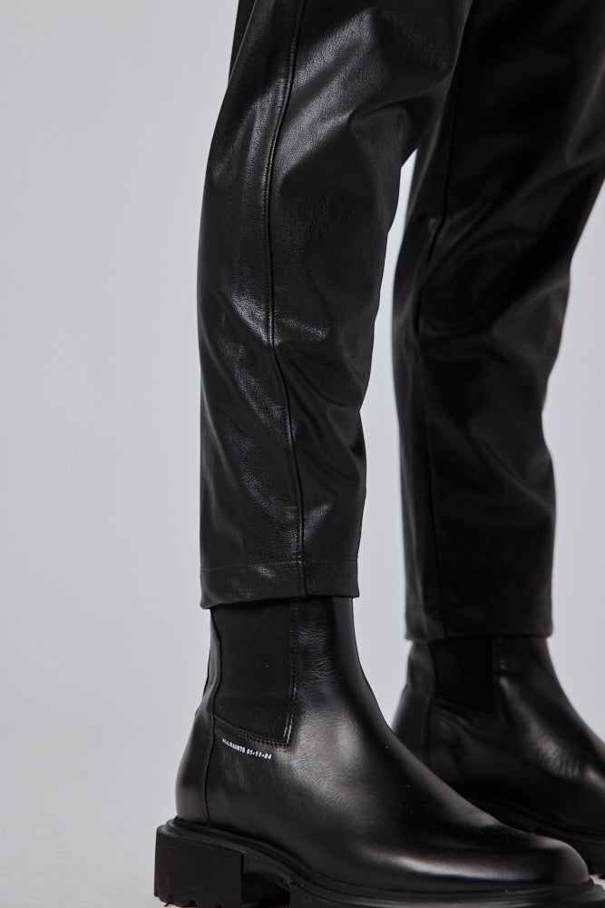 Bowie Vegan Leather Straight Pant