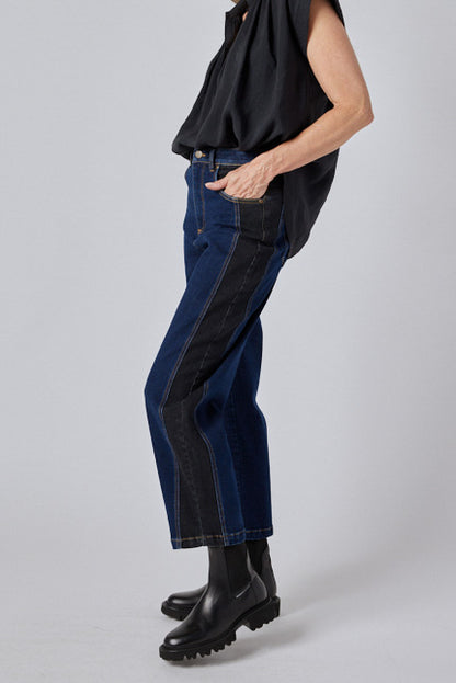 The Winning Combo Denim Barrel Leg Pant