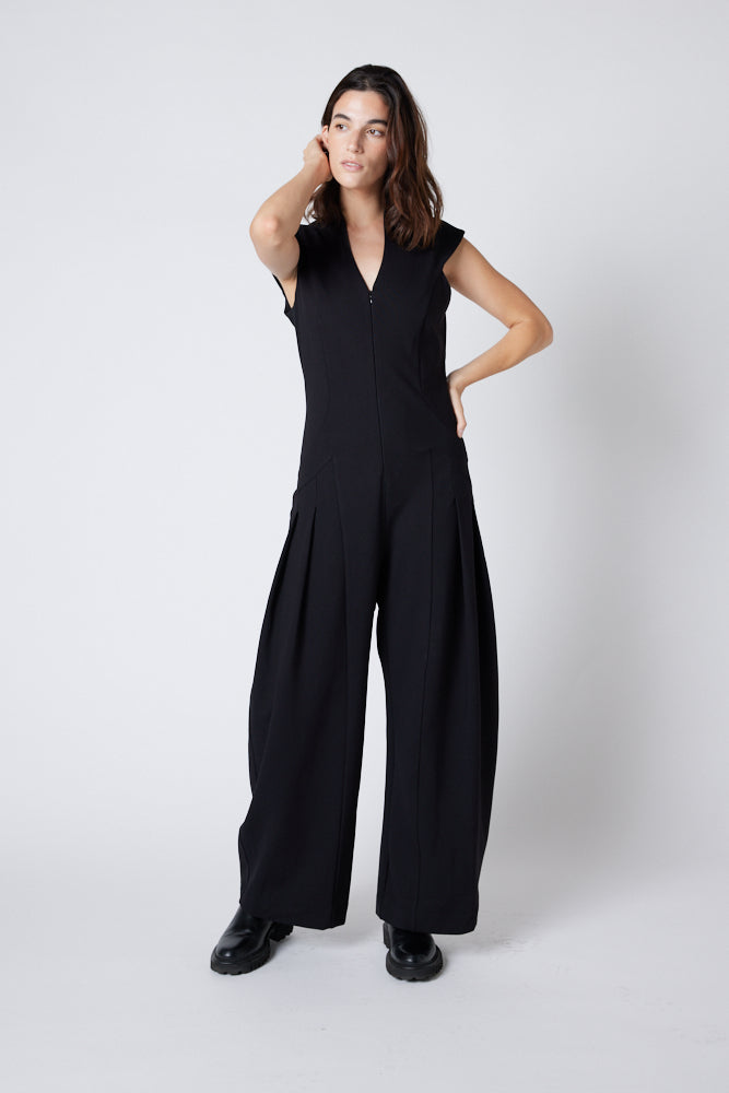 Black one cheap piece pant suit