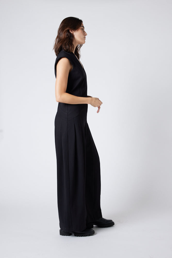 Pleated jumpsuit with bow - Woman | Mango Ireland